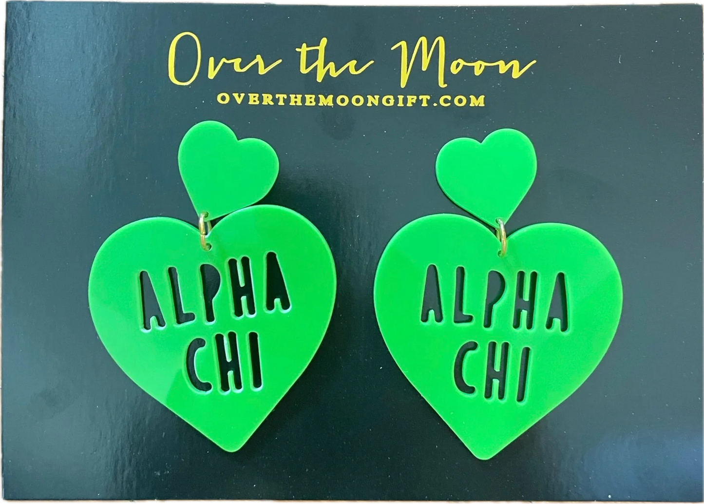 AXO Heart Earrings