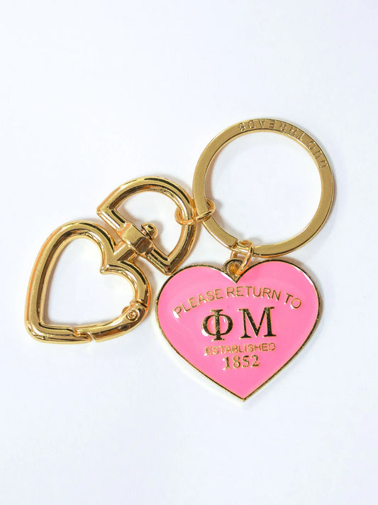 Phi Mu Please Return Keyring