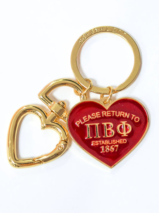 Pi Phi Please Return Keyring