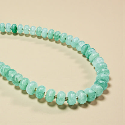 Bold Stone Necklace | GREEN JADE