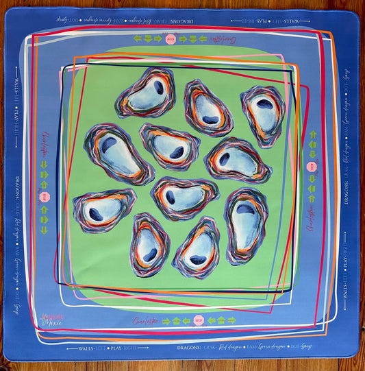 Mahjong Mat - Oyster Confetti