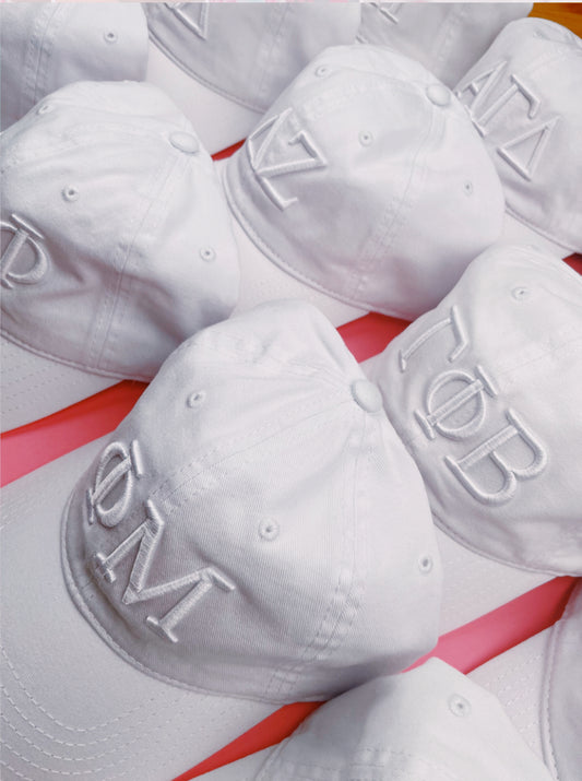 AXO Monochrome Greek Dad Hat