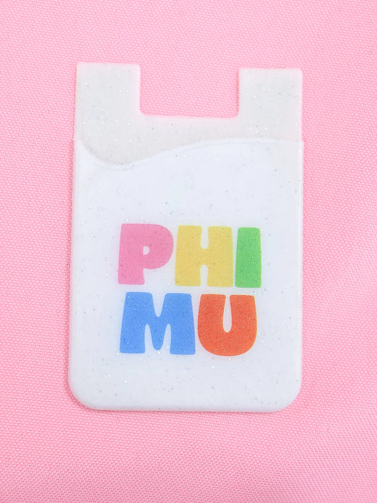 Shimmer Phone Wallet - Phi Mu