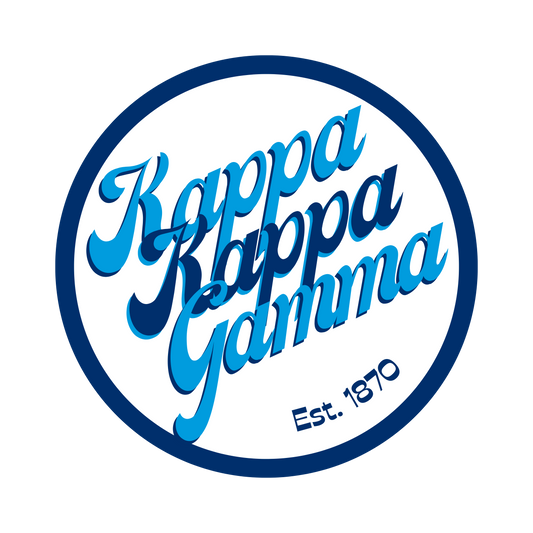 Greek Retro Button - KKG