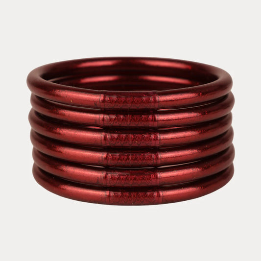 Merlot All Weather Bangles® (Set of 6) - Serenity Prayer