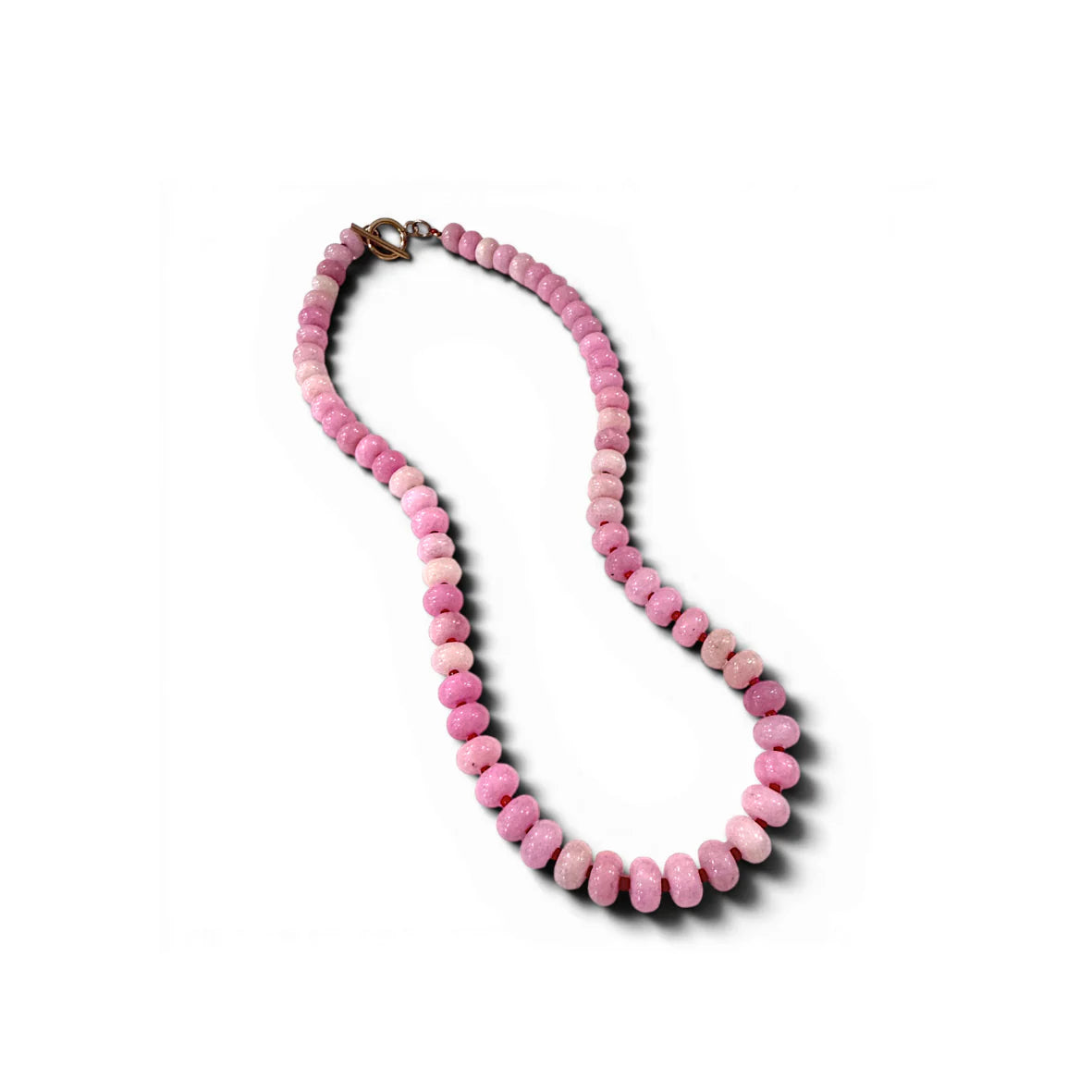 Rose Quartz Gemstone Beaded Necklace