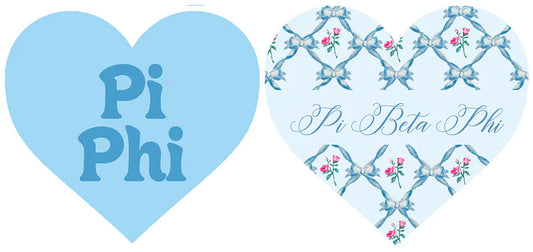 Pi Phi Heart Coaster