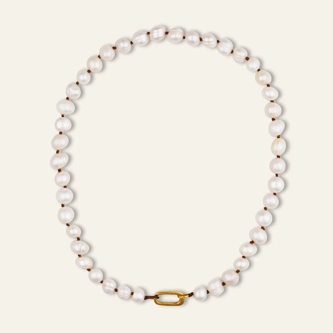 Pearl Necklace with Seeing Heart Charm