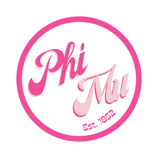 Greek Retro Button - Phi Mu