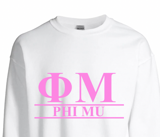 Sorority Graphic Crewneck - Phi Mu