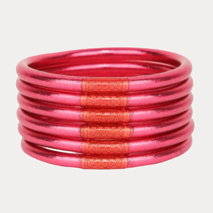 Pink All Weather Bangles® (Set of 6)