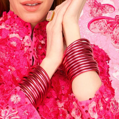 Pink All Weather Bangles® (Set of 6)