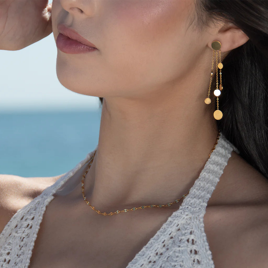 Ribbon in the Sky Necklace - Gold