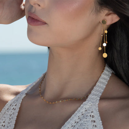 Ribbon in the Sky Necklace - Gold