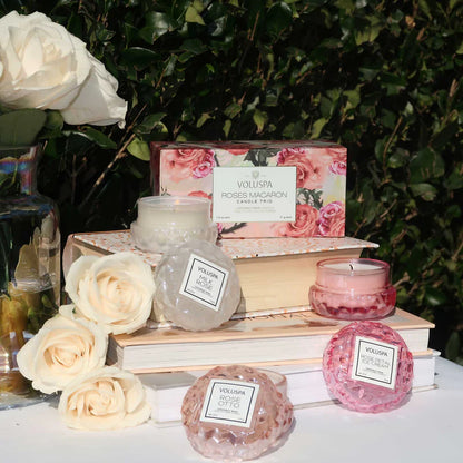 Roses Collection - Macaron Candle Trio