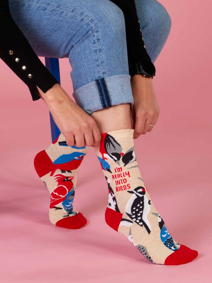 I'm Really Into Birds W-Crew Socks