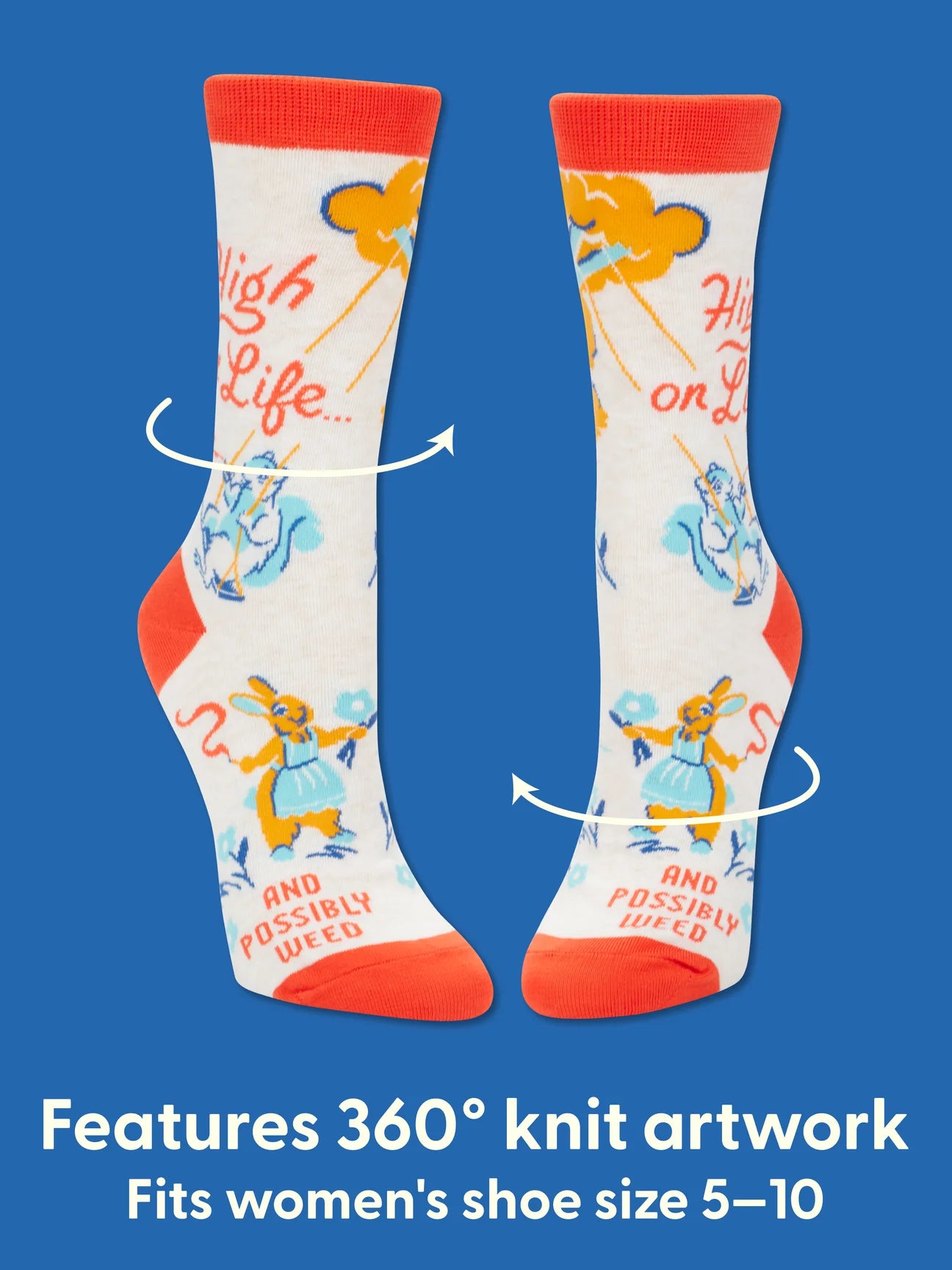 High on Life W-Crew Socks