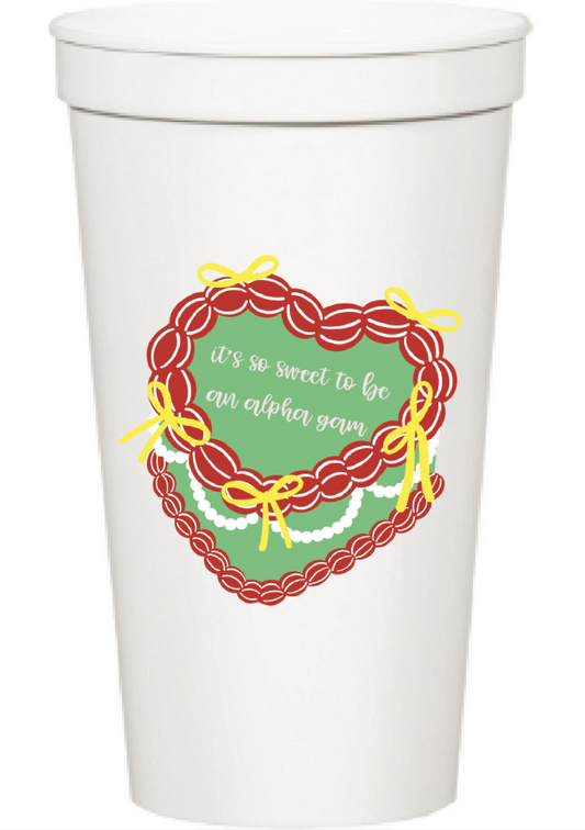 AGD Cake Sorority Stadium Cup
