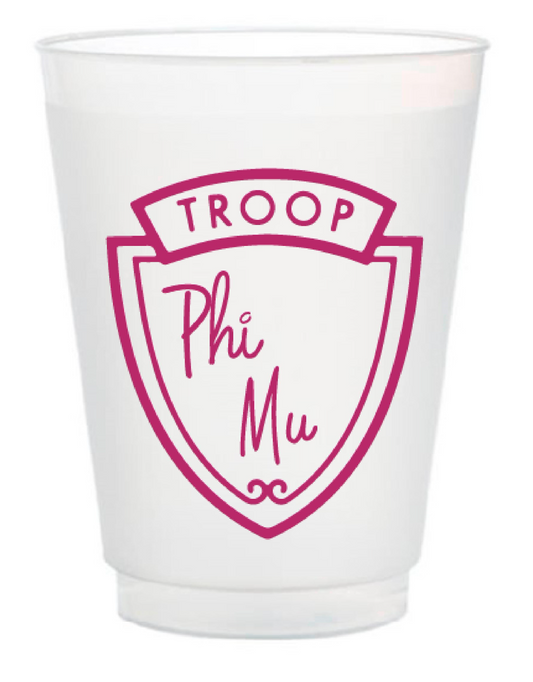"Troop" Sorority Frosted Cup - Phi Mu