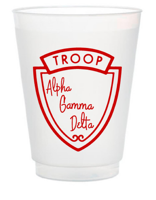 AGD Troop Sorority Frosted Cup