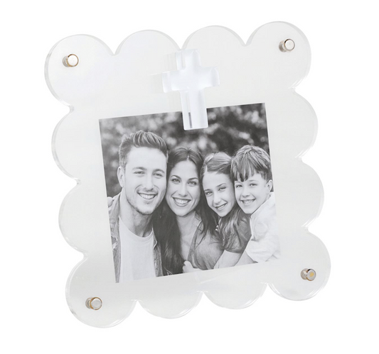 Acrylic Cross Frame - Clear