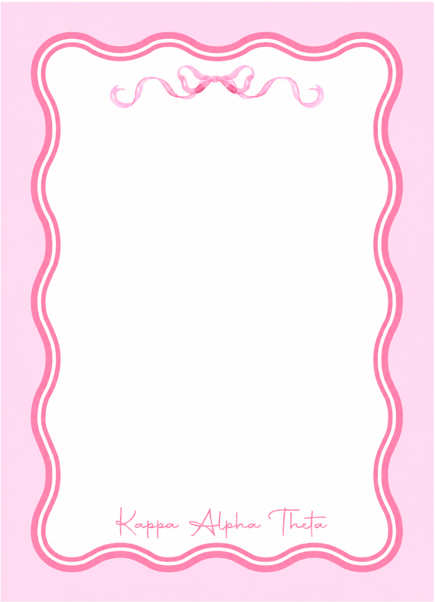 Theta Coquette Notepad