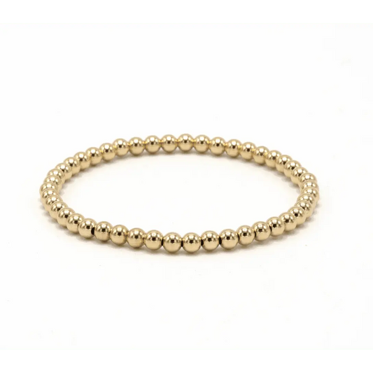 4mm 14k Gold Filled Karma waterproof bracelet