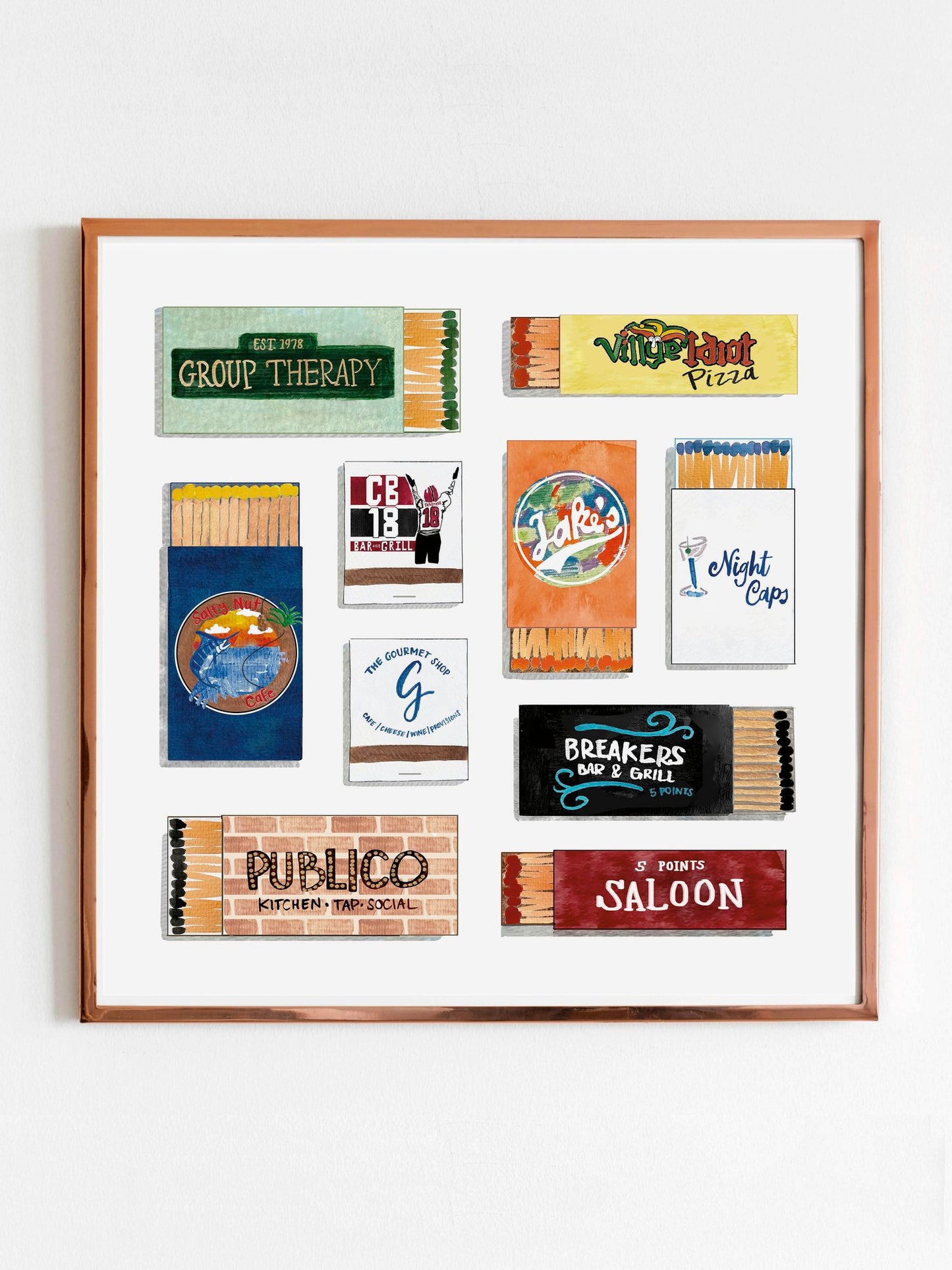 University of South Carolina Matchbook Prints