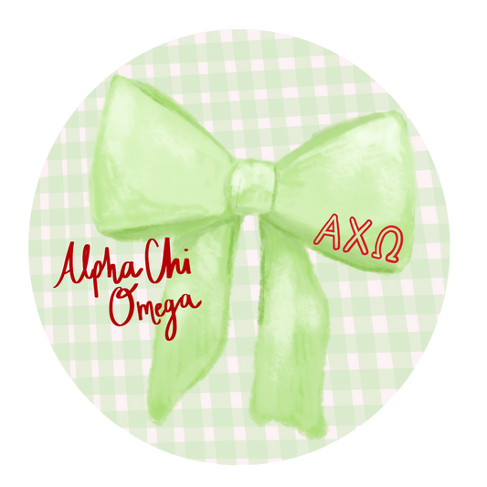 AXO Greek Bow Button