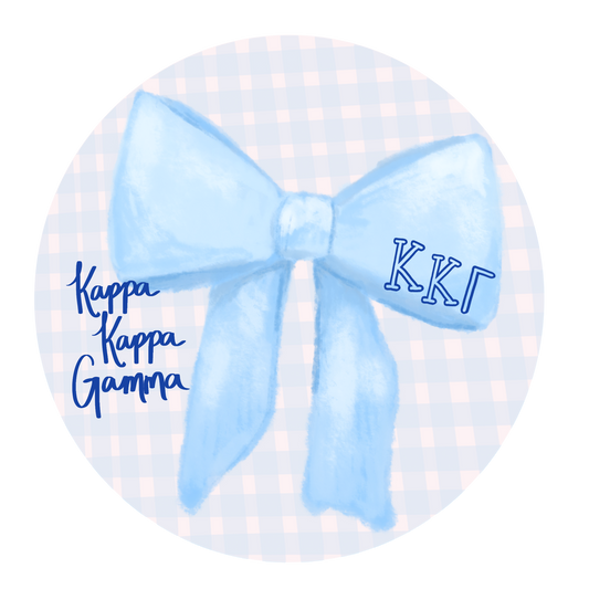 Greek Bow Button - KKG