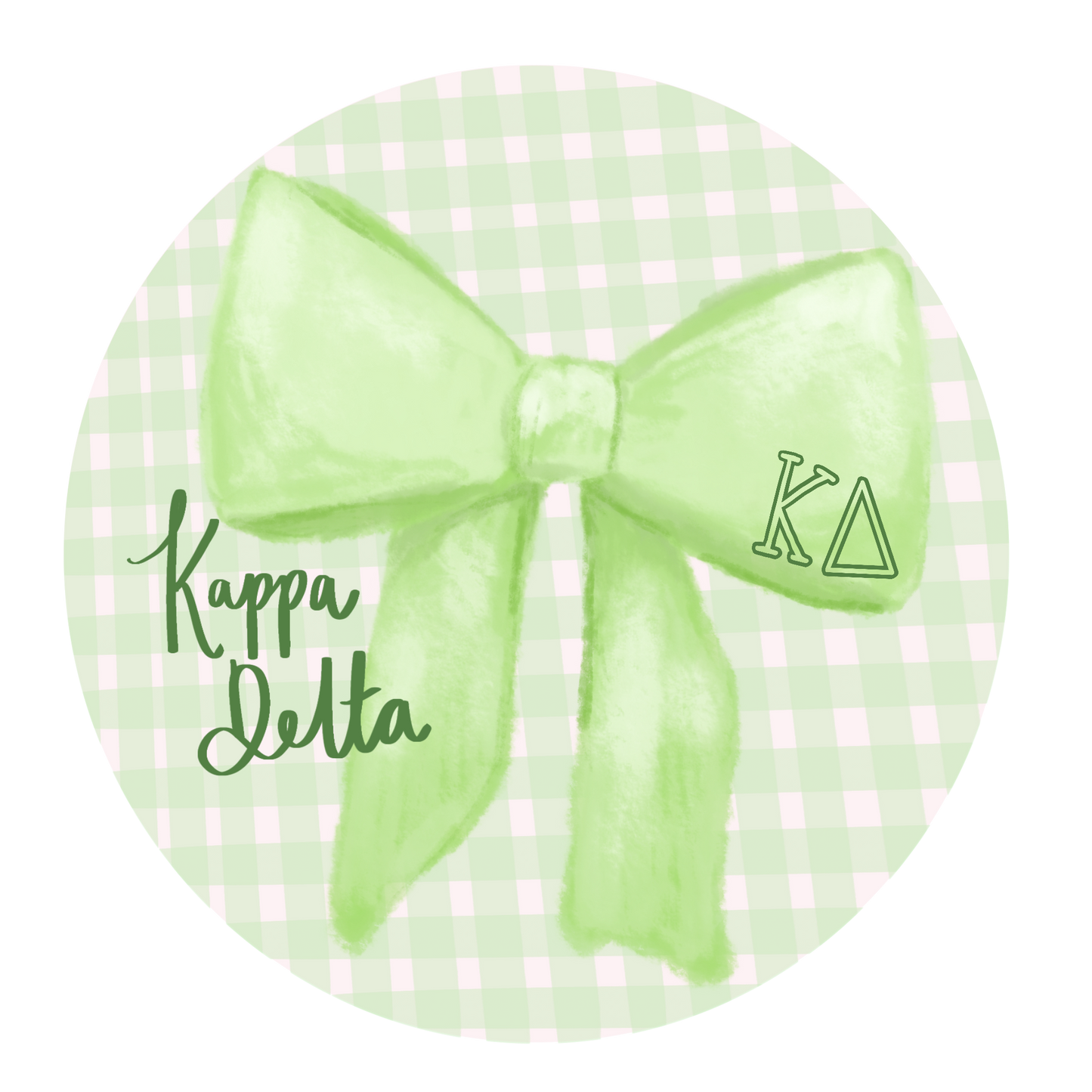 KD Greek Bow Button