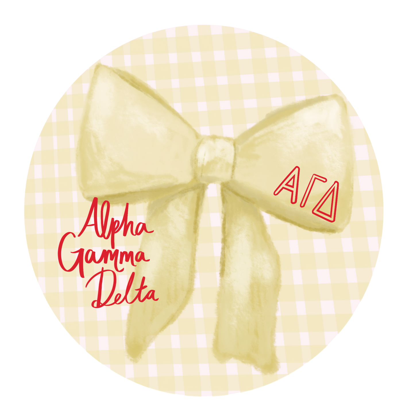 AGD Greek Bow Button
