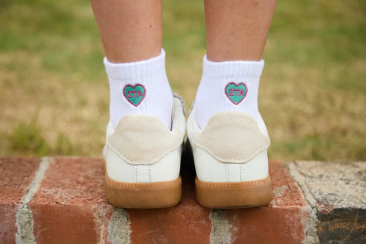 ZTA Heart Quarter Socks