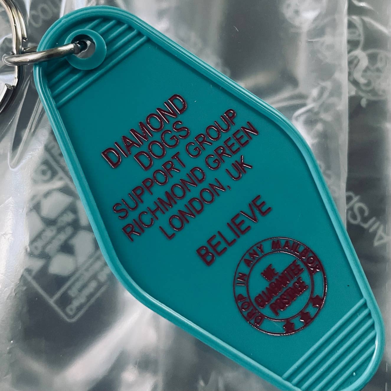 Ted Lasso - Diamond Dogs Support Group Keychain
