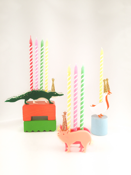 Pig Birthday Candle Holder