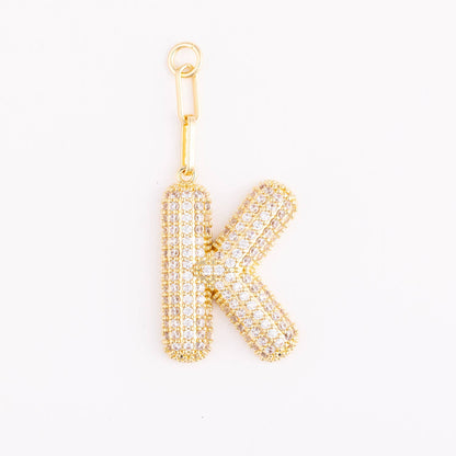 Bag Charm | Heather Initial: A