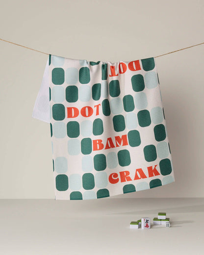 Cypress Tile Talk Tea Towel - Mahjong