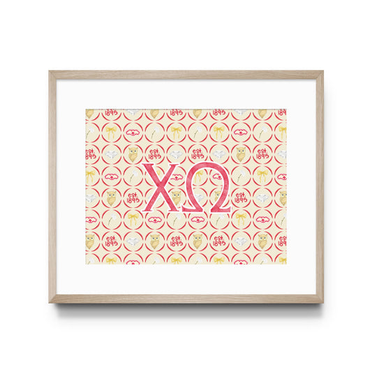Chi Omega Print: 5x7