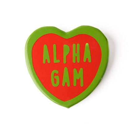 Phi Mu Sweet Heart Button