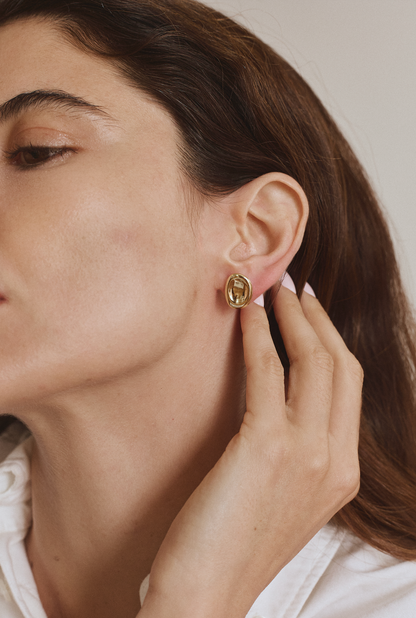 GISELLE STUDS: SILVER