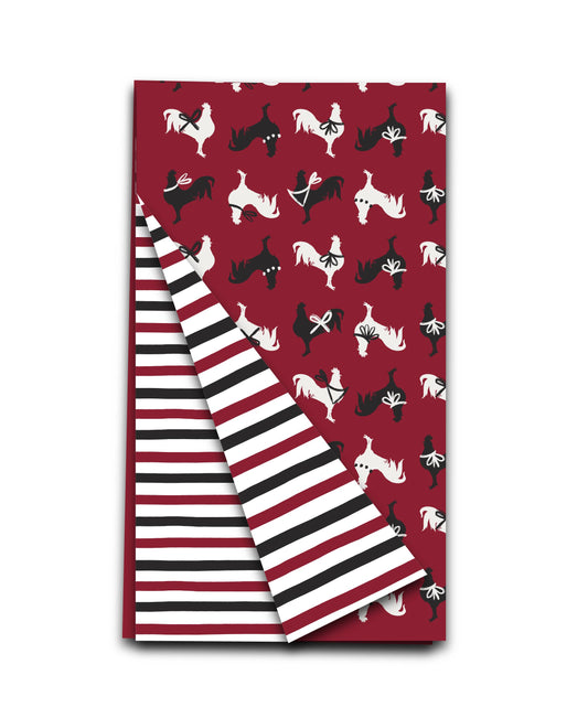 Double Sided Spirit Gamecock Tea Towel
