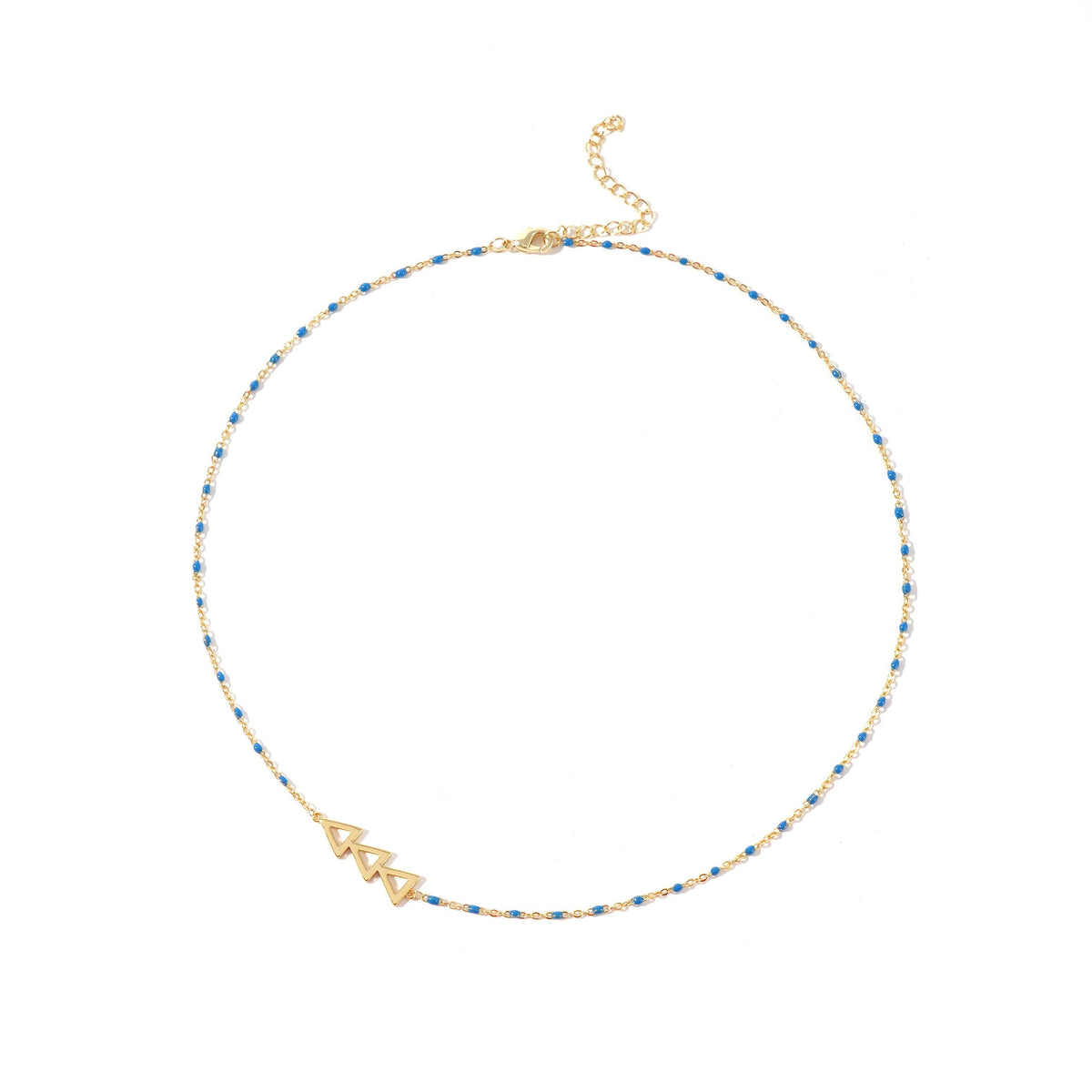 Tri Delta Side Necklace
