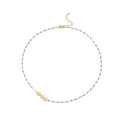 Tri Delta Side Necklace