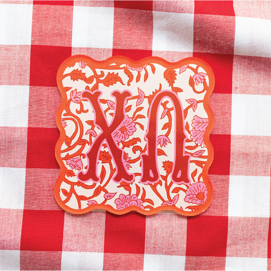 Chi O Block Print Coaster