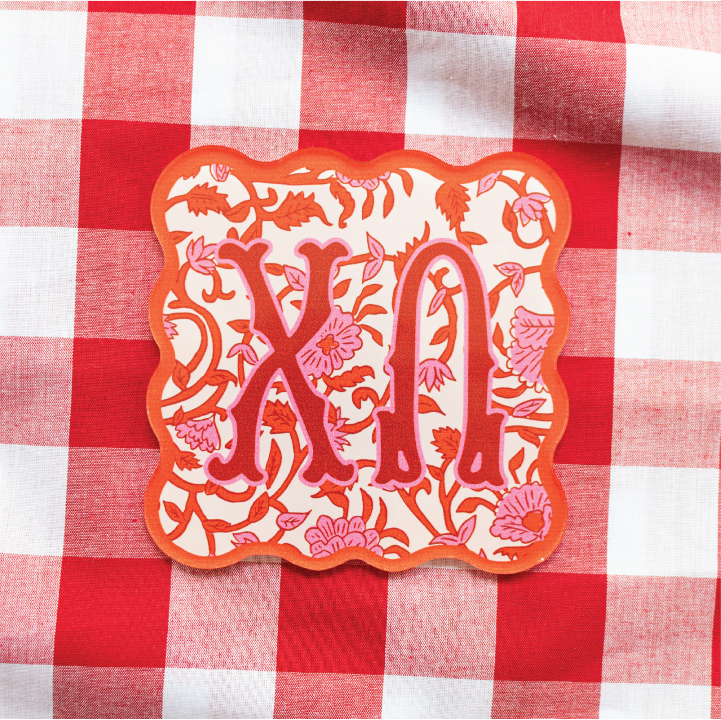 GPhi Block Print Coaster