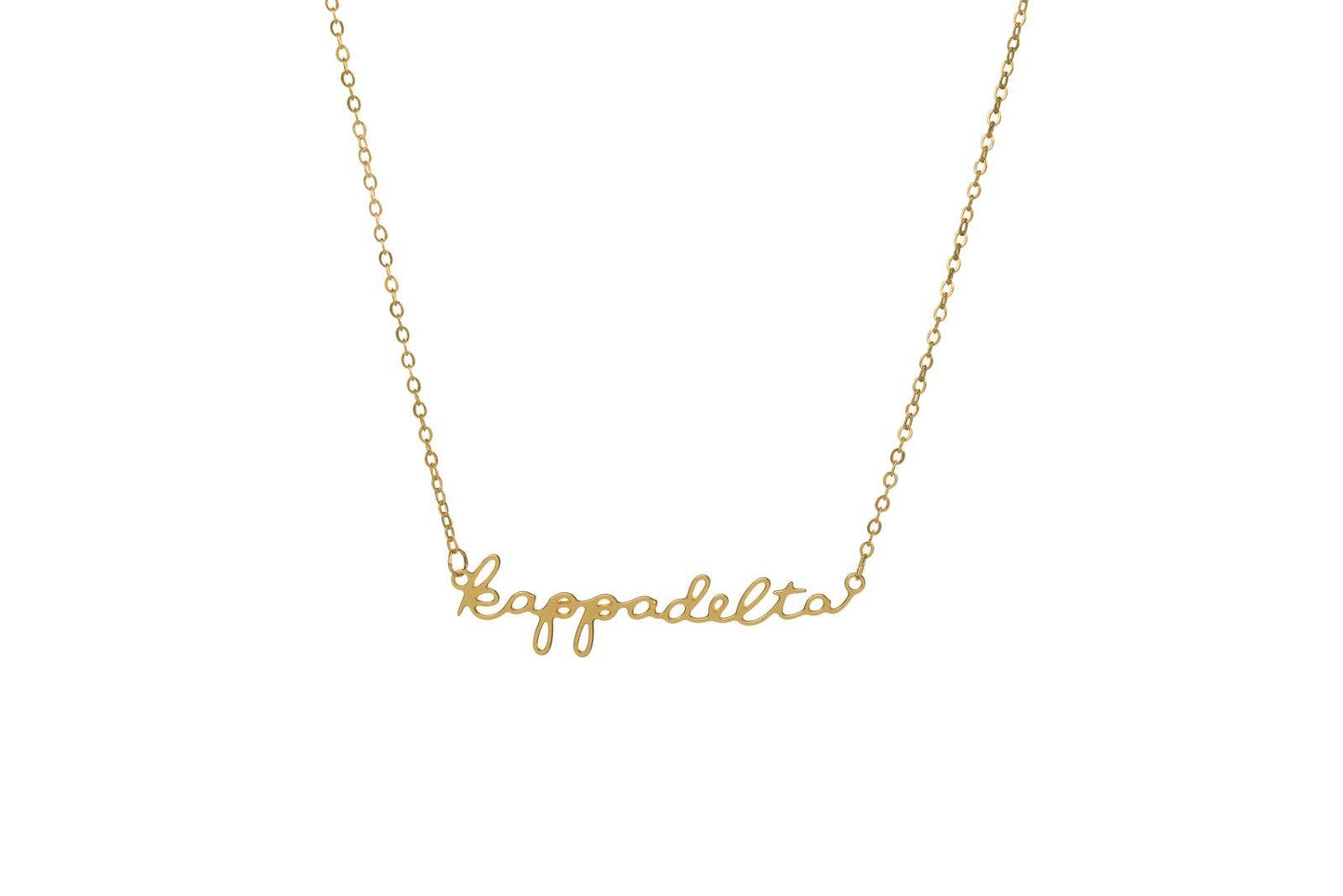 Kappa Delta Script Necklace