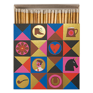 Colourful Gentleman Matches | Square - Safety Matches