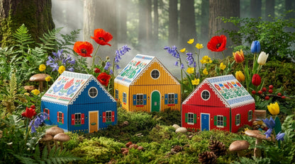 Swedish Dream® Tiny Living Blue Matchbox Cottage