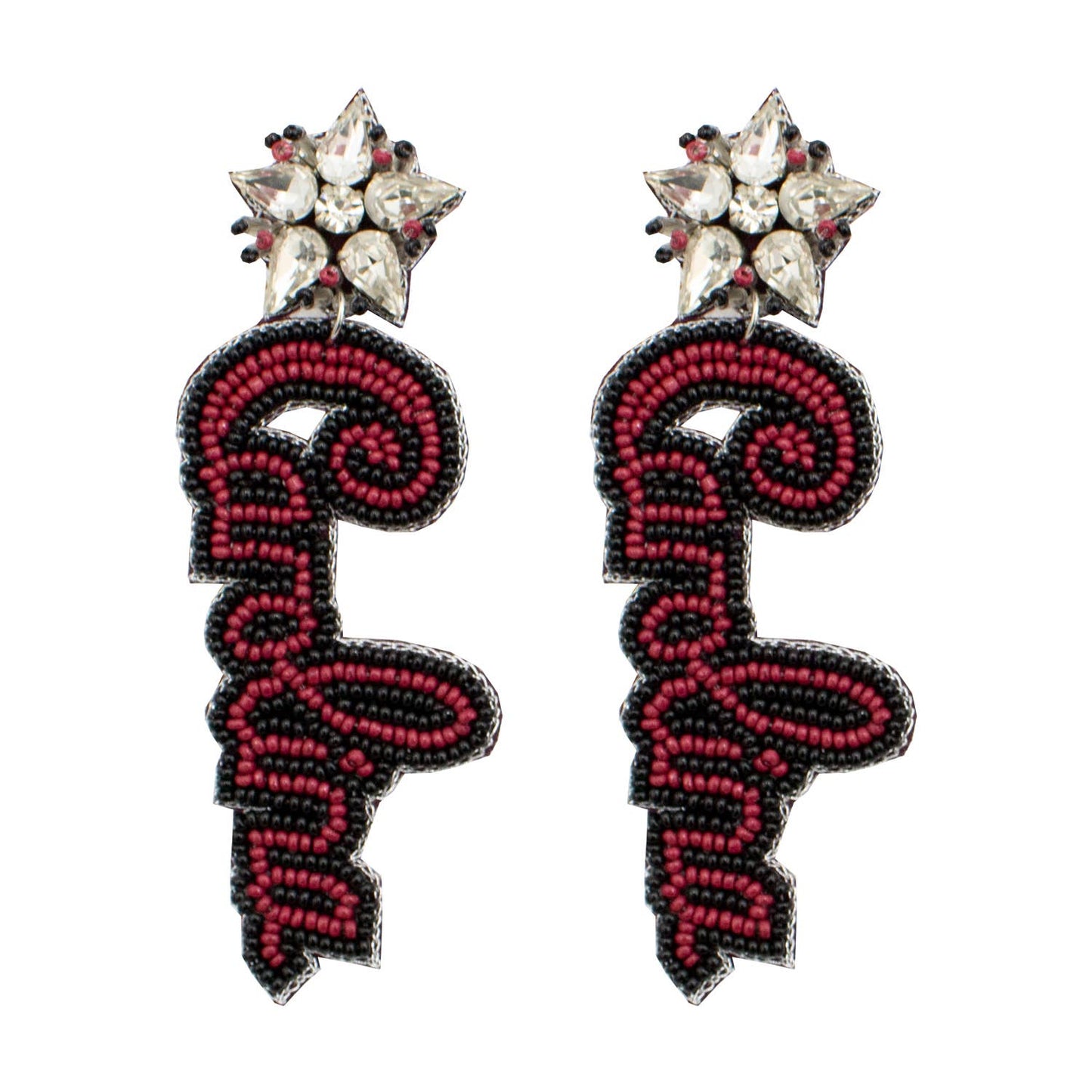 Carolina Rhinestone Beaded Earrings