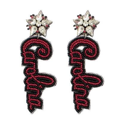 Carolina Rhinestone Beaded Earrings